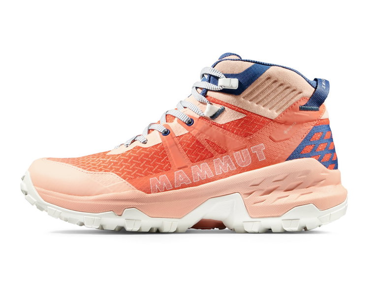Mammut Trail-Laufschuhe Sertig II Mid GTX (Multifunktion, wasserdicht) lachsrot Damen